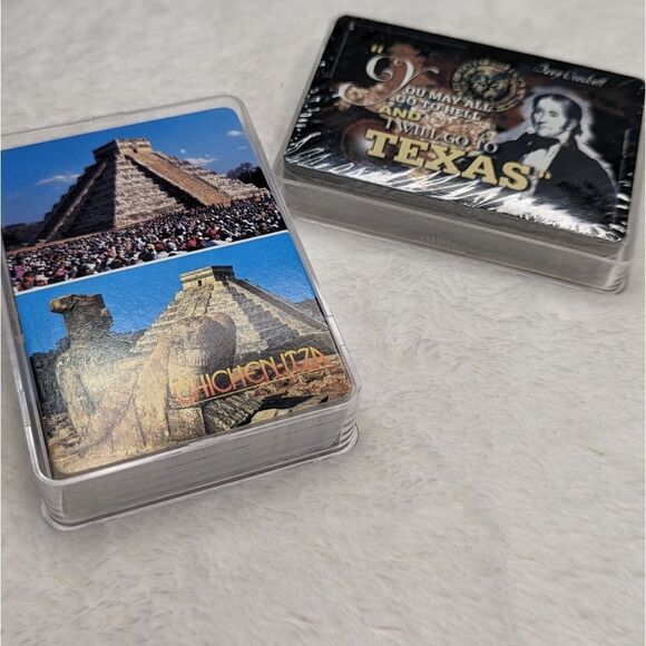 Brand New -2 Decks of Playing Cards - Davey Crockett Texas and Chichenitza - Picture 2 of 7